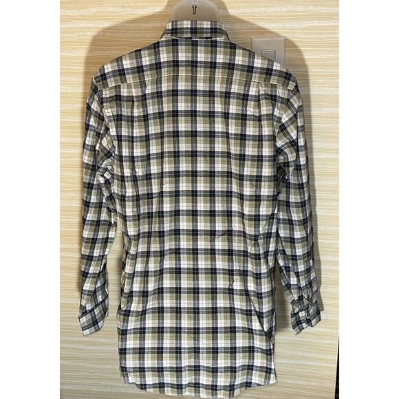 Southern Tide Men's Blue and Tan Plaid Flannel Long Sleeve Shirt M 0613 - Picture 4 of 6